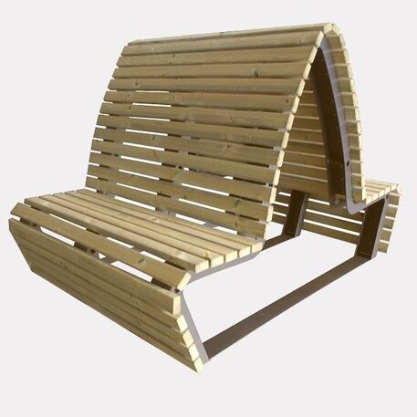 Metal bench 'AMETISTA'