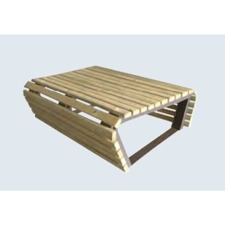 Metal bench 'AMETISTA'