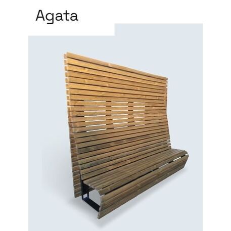 Metal bench 'AGATA'