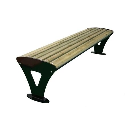 Metal bench 'ATHENA WOOD'