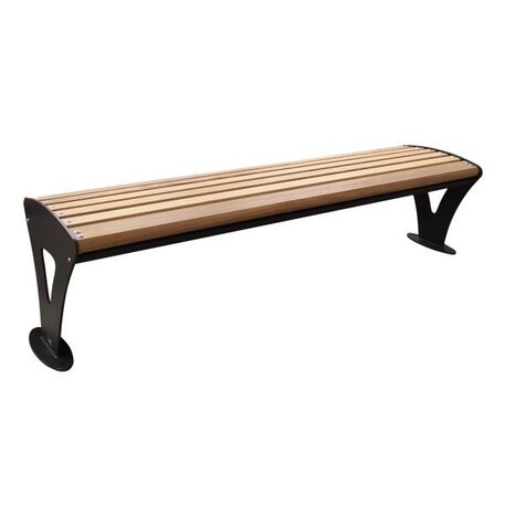 Metal bench 'ATHENA WOOD'