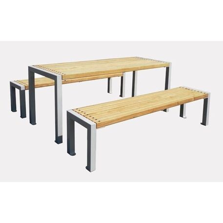 Metal bench + table 'Bonn Picnic'