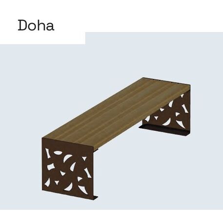 Metal bench 'Doha'