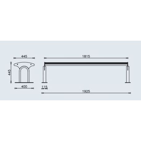 Metal bench 'CARINZIA'