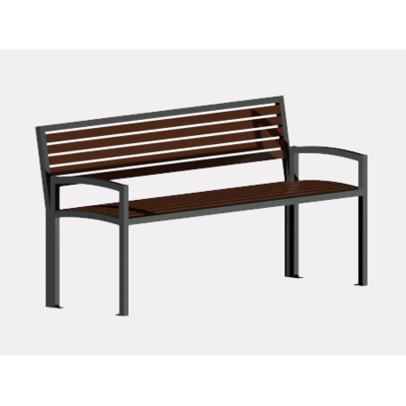 Metal bench 'CARMEN'