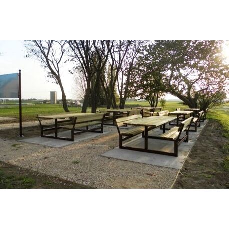 Metallbank + Tisch 'Break point Picnic'