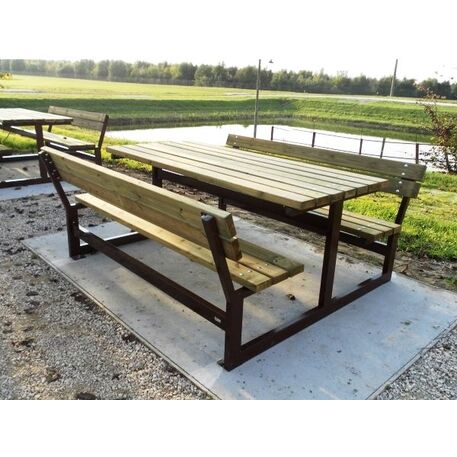 Metallbank + Tisch 'Break point Picnic'