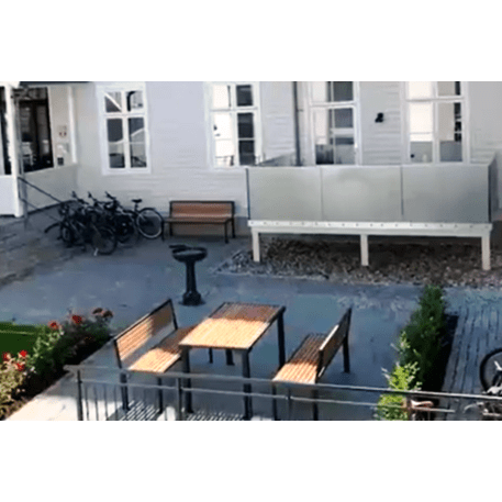 Metal bench + table 'Carmen Picnic'