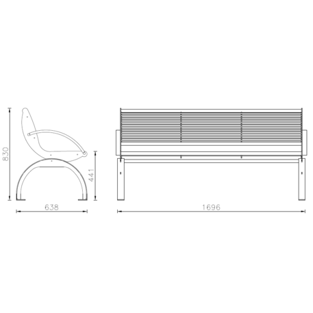 Metallbank 'Cetra Inox'