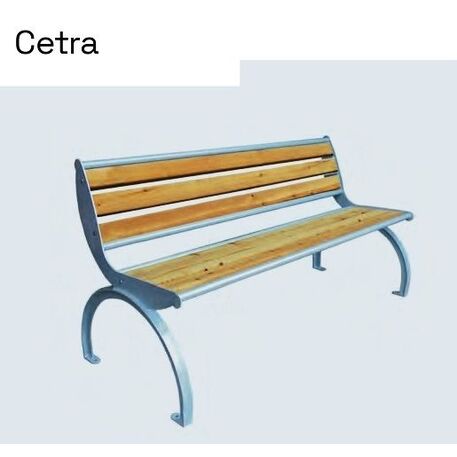 Metal bench 'CETRA WOOD'