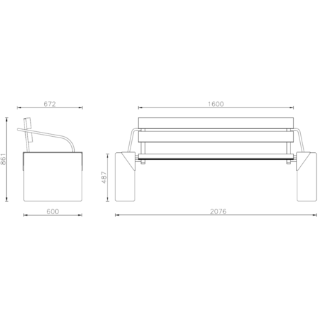 Concrete bench 'CIPRO'