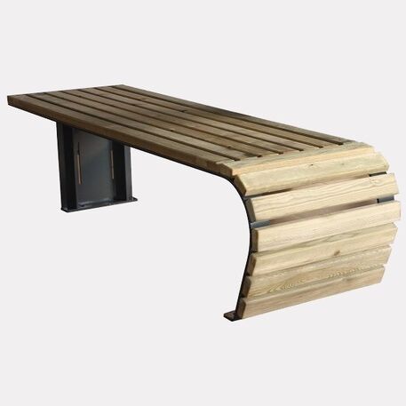 Metal bench 'CONTOURE'
