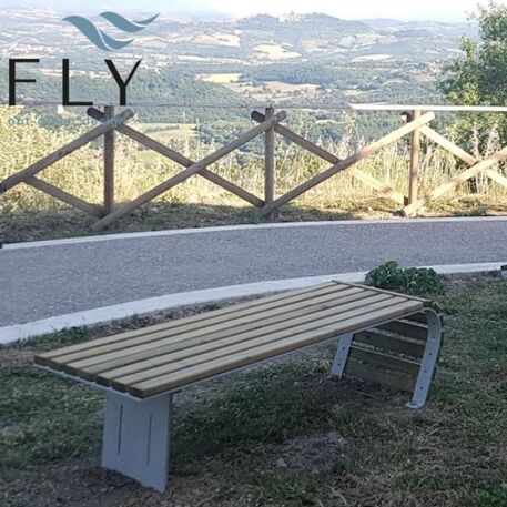 Metal bench 'CONTOURE'