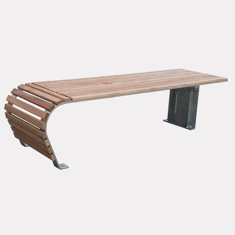 Metal bench 'CONTOURE'