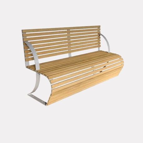 Metal bench 'DIAMANTE'