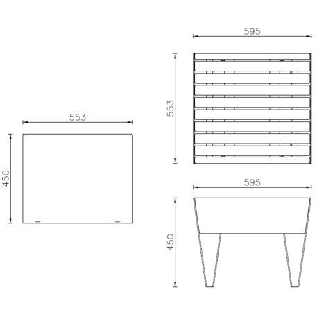 Metal bench 'Dresda'