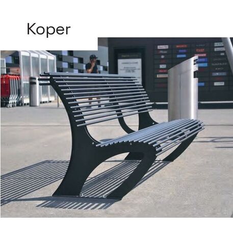 Metal bench 'KOPER'
