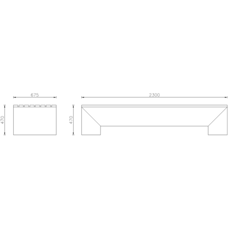 Metal bench 'Lipsia'