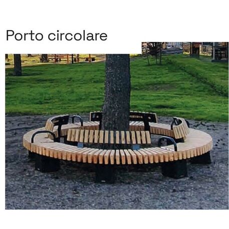 Metal bench 'Porto Circular'