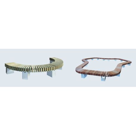 Metal bench 'Porto Circular'