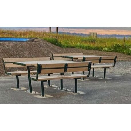 Metal bench + table 'Greta Picnic'