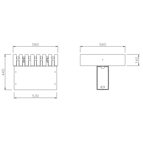 Metal bench 'Porto Mini'