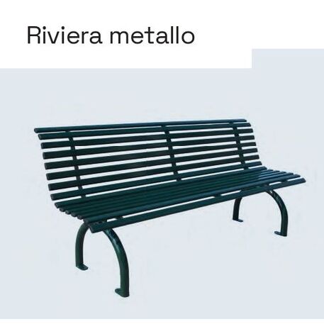 Metal bench 'Riviera Metal'