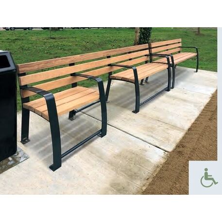 Metal bench 'SENIOR'