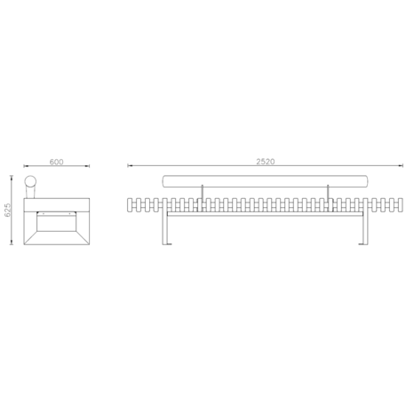 Metal bench 'SEVILLA'