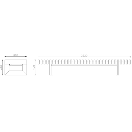 Metal bench 'SEVILLA'
