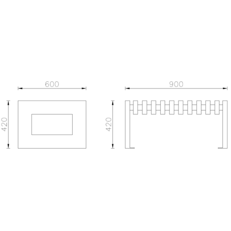 Metal bench 'SEVILLA MINI'