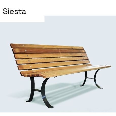 Metal bench 'Siesta'