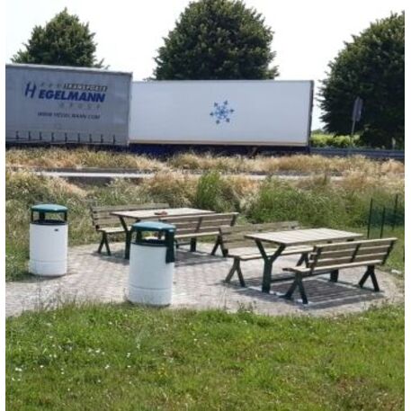 Metallbank + Tisch 'Space Picnic'