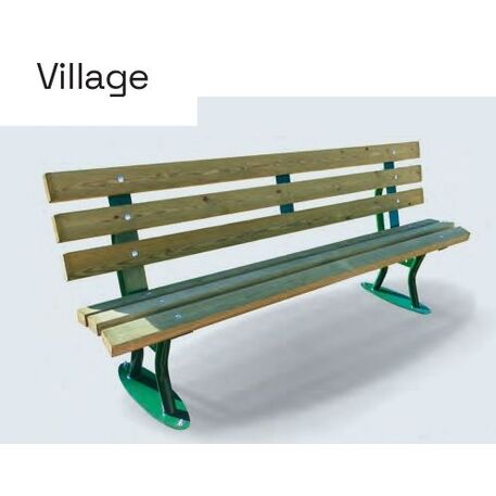 Metal bench 'Village'