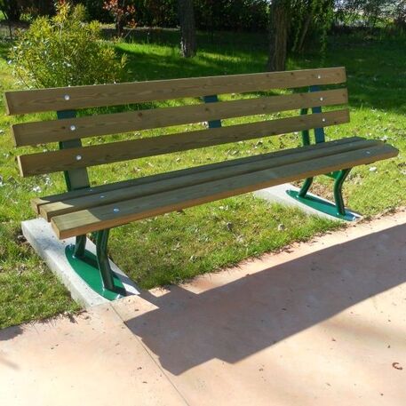 Metal bench 'Village'