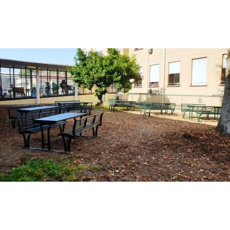 Metal bench + table 'Tauri Picnic'