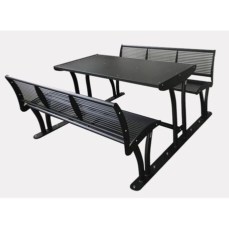 Metal bench + table 'Tauri Picnic'