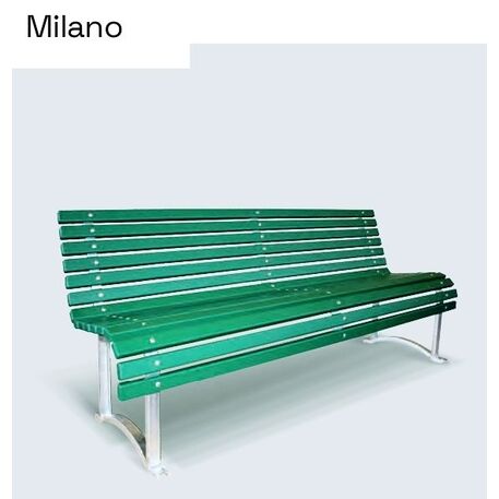 Metal bench 'Milano'