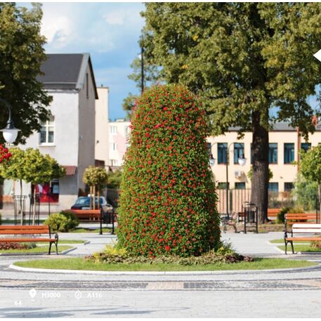 Metallpyramide von Outdoor-Blumentöpfen für Städte 'H-3000mm / 15 Stk.'