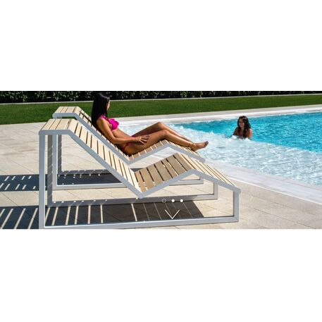 Metal deck chair 'BD/H24Chaise Longue/MDL'
