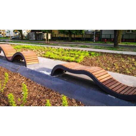 Metal bench without backrest 'IROKO_STF/13-02-65MDL'