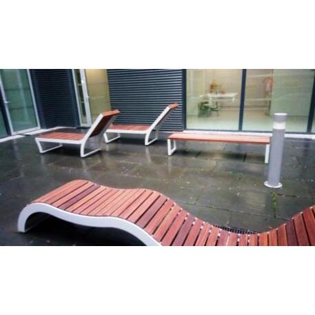 Metal bench without backrest 'IROKO_STF/13-02-65MDL'