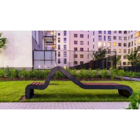 Metal bench without backrest 'IROKO_STF/13-02-65MDL'