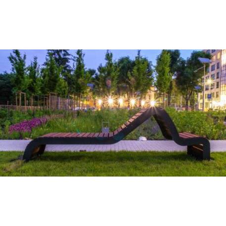 Metal bench without backrest 'IROKO_STF/13-02-65MDL'
