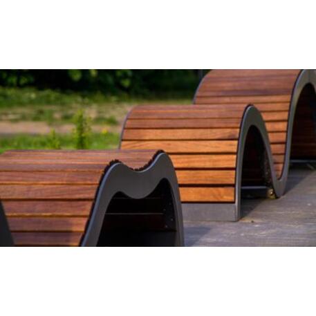 Metal bench without backrest 'IROKO_STF/13-02-65MDL'