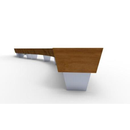 Metal bench without backrest 'IROKO_STF/13-02-59MDL'