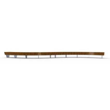 Metal bench without backrest 'IROKO_STF/13-02-59MDL'