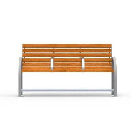 Metal bench with backrest 'IROKO_STF/19-04-82MDL'