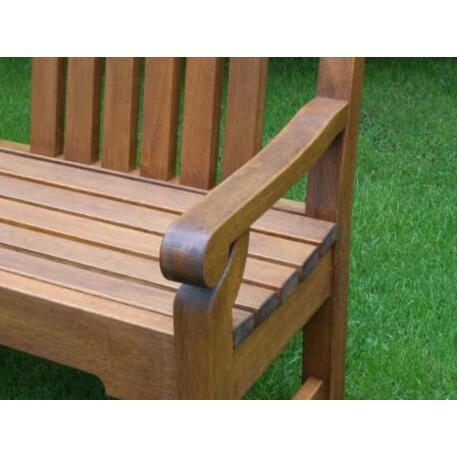 Holzbank mit Rückenlehne 'IROKO_STF/19-04-19MDL'