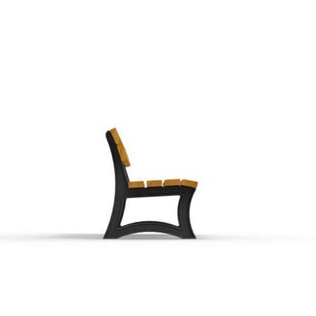 Metal bench with backrest 'IROKO_STF/09-04-01MDL'
